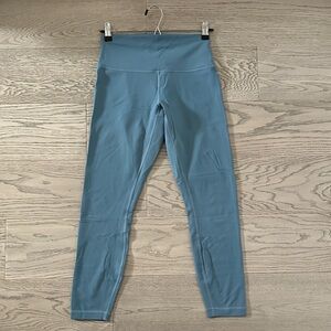 Lululemon Utility Blue Wunder Train Contour Fit High-Rise Tight 25”